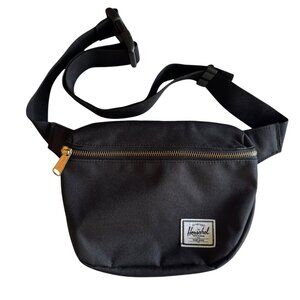 Herschel Fifteen Waist Pack Black 2.0L Fanny Pack Chest Bag Travel Zip Adjust